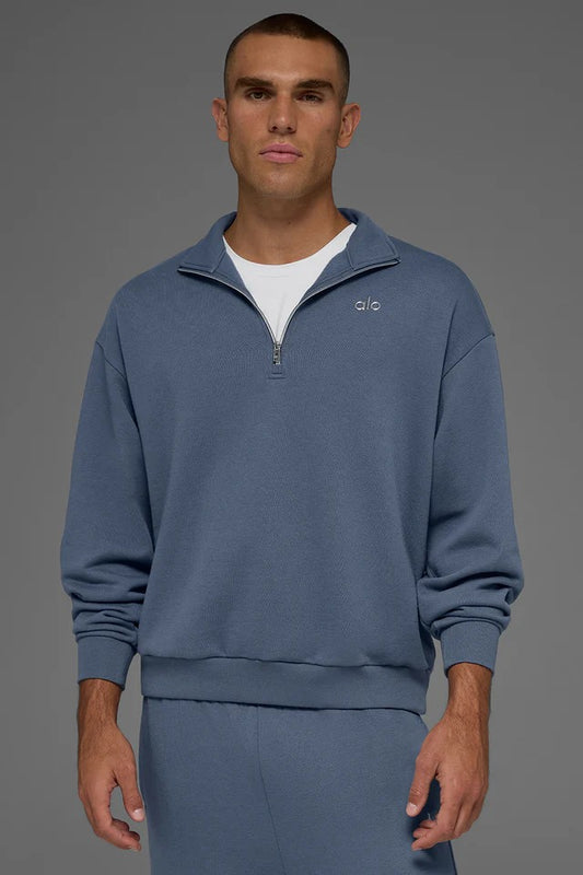 Sweat zip blue set